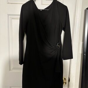 DKNY Black Long Sleeve Dress